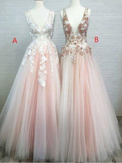 Pale Pink Tulle 2021 Blush Pink Prom Dress Occasion Party Dress,pl0116