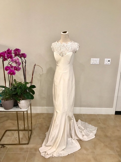 Lauren Lace Silk Formal Wedding Dress,pl0191