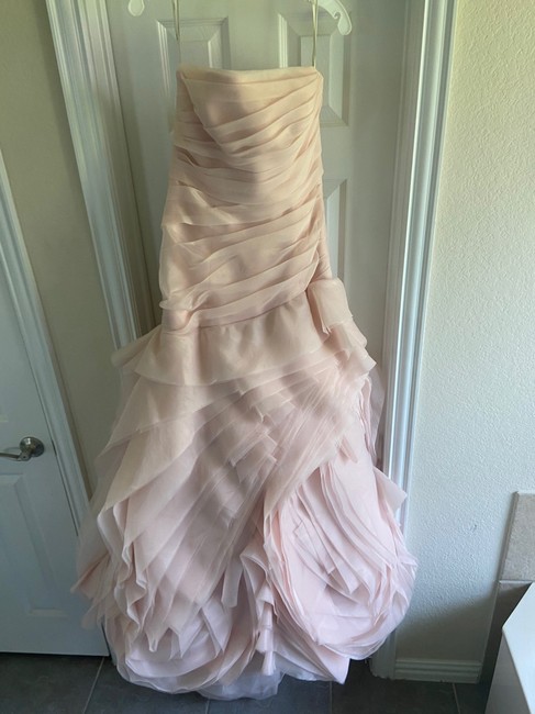 Blush Pink Never Worn Formal Wedding Dress,pl0198