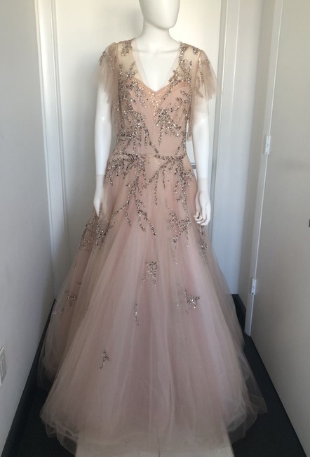 Rose Tulle Embellished Gown Formal Wedding Dress,pl0229
