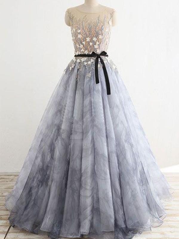 Chic A Line Prom Dress Modest Long Prom Dress,pl0717