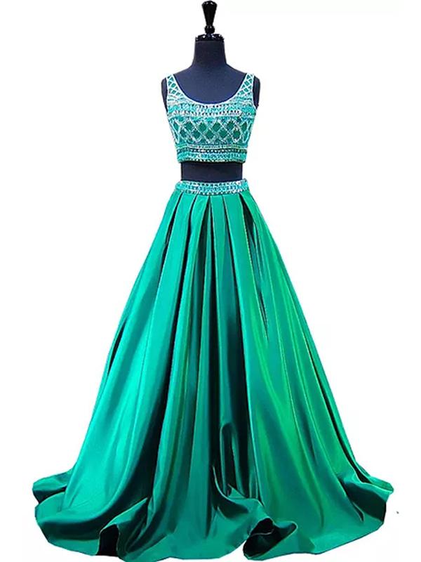 Prom Dress Hunter Beautiful Rhinestone Long Prom Dress/evening Dress,pl0850