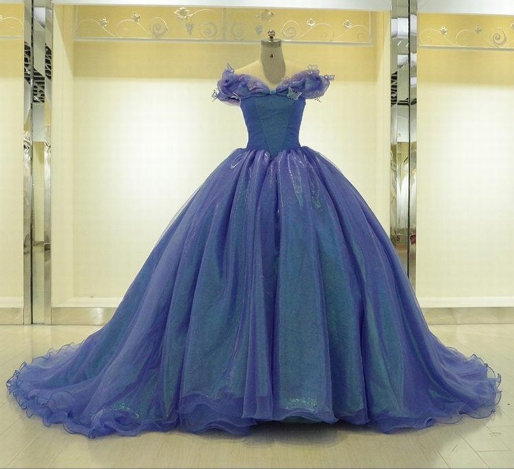 Luxury Cinderella Girls' Evening Dress Princess Celebrity Prom Party Ball Gown,PL0979