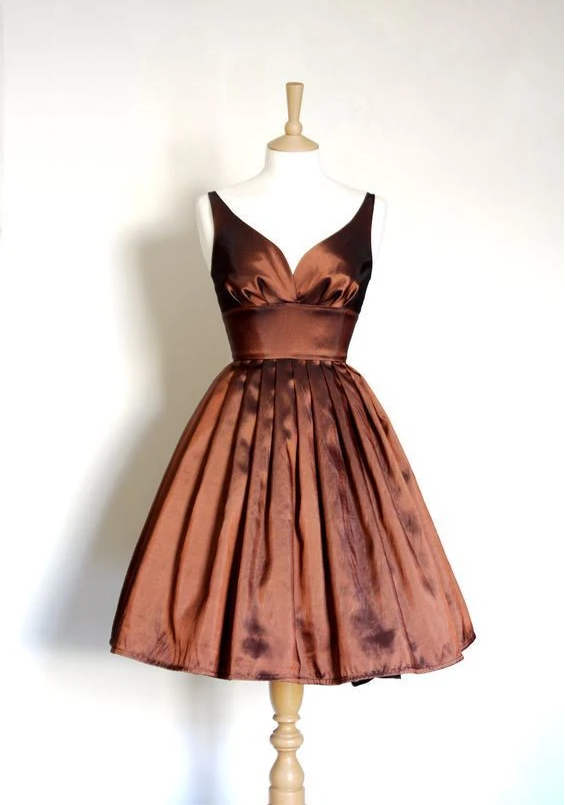 Taffeta Sweetheart Dress With Full Pleated Homecoming Dress,pl1812