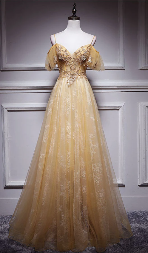 A Line Tulle Prom Evening Dress,pl1841