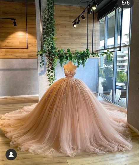 A Line Long Ball Gown Evening Dress Prom Dresses ,pl2083