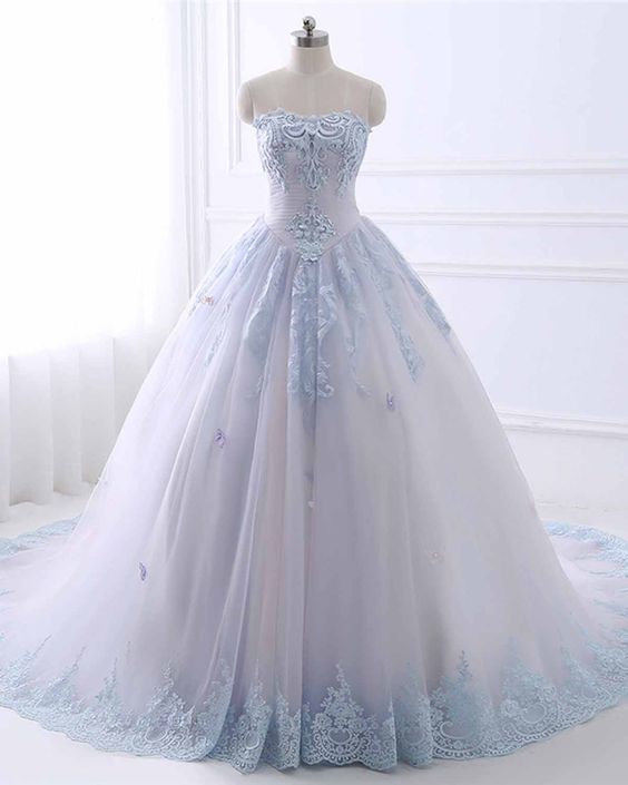 Beautiful Prom Dresses Sweetheart Sweep/brush Train Ball Gown Prom Dress/evening Dress ,pl2265
