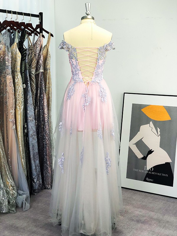 A-Line/Princess One-Shoulder Sleeveless Applique Formal Dresses main image 0