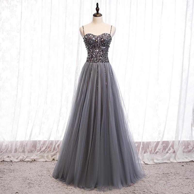 Spaghetti Straps A-line Prom Dresses, Evening Dress Prom Gowns, Formal Women Dress,prom Dress,pl2700