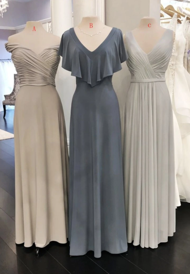 Simple Chiffon Long Prom Dress Evening Dress,pl2837
