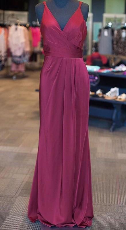 Stylish V-neck Floor-length Open Back Lilac Prom/evening Dresses Ruched,pl2953
