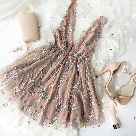 Sequin Homecoming Dresses,homecoming Dresses,a-line Party Dresses,pl3656