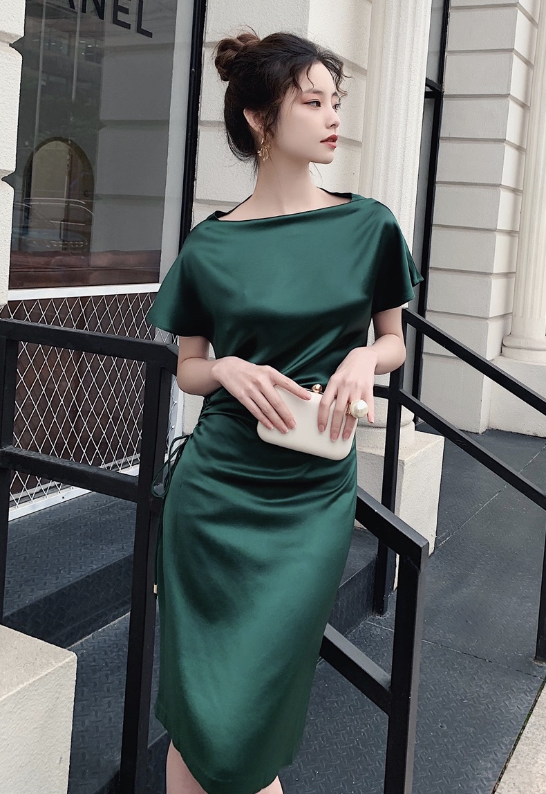 Small Green Evening Dress, Style, Atmosphere Dress, Fashion, Daily Dress,custom Made,pl4098