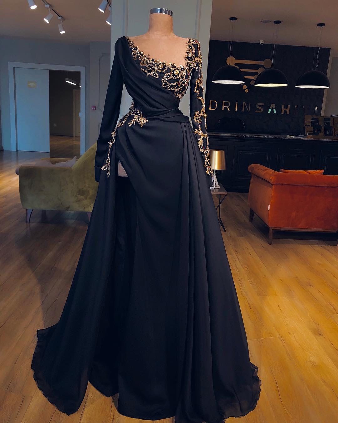 Evening Dress Black Prom Dresses Evening Gowns,pl4266