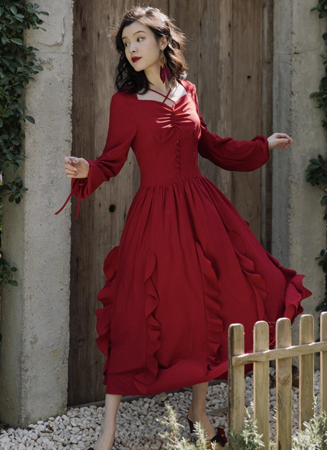 Fairy Corset Dresses French Elegant Vintage Dress Costume – Soomin Clothing