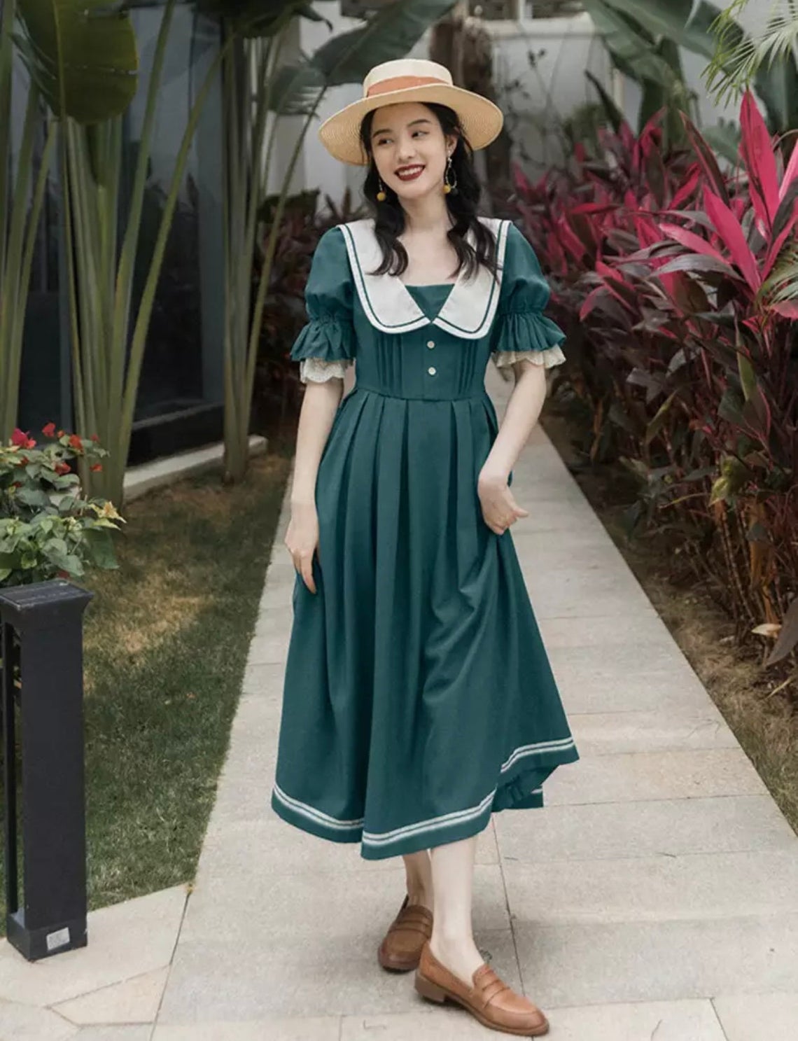 Summer Vintage Dress-prairie Dress-vintage Women Dresses-french Vintage Dress-milk Maid Dress,pl4686