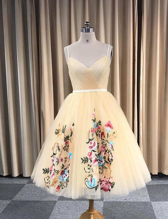 2021 Real Image Homecoming Dresses With Appliques Spaghetti A Line Short Cocktail Party Dress Custom Made Plus Size Prom Gowns,pl4770