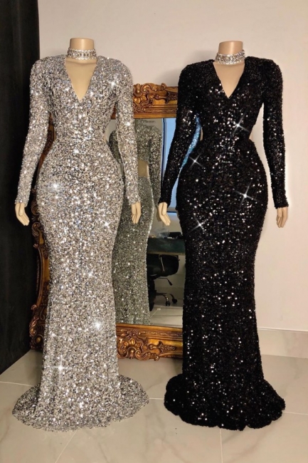 Elegant Ruffled Sleeves Square Neck Prom Dress Sheath Long Party Evening Dress Y8091