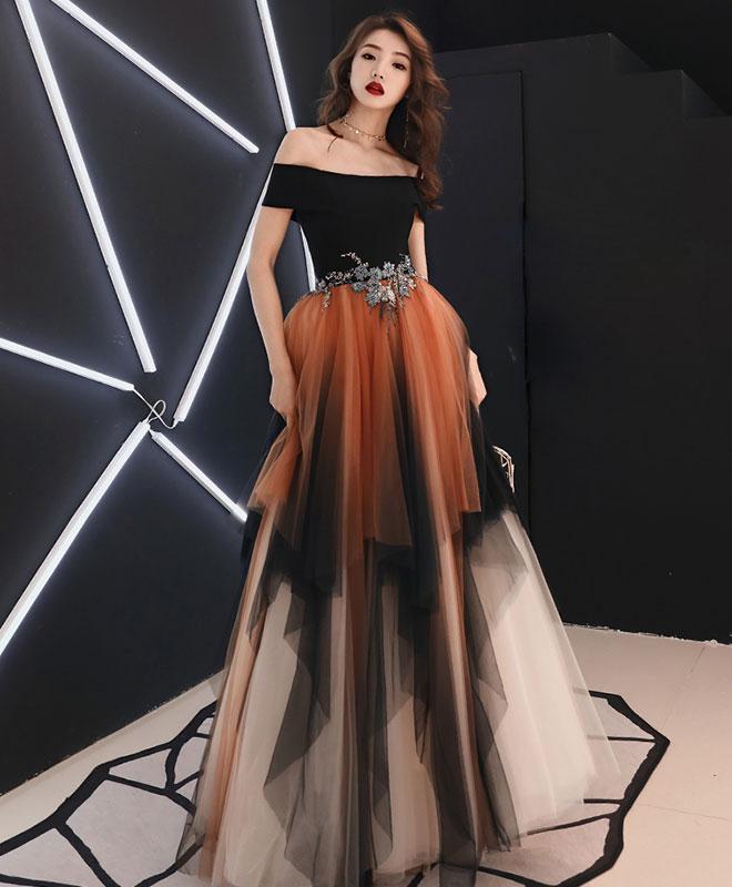 Simple Tulle Lace Long Prom Dress, Tulle Formal Dress,pl4710