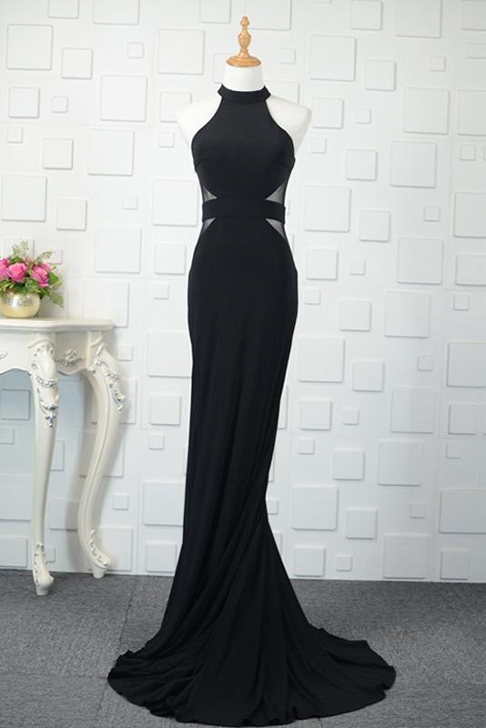 Black Tulle Sheath/column Floor-length Prom Dresses,pl5157 On Luulla