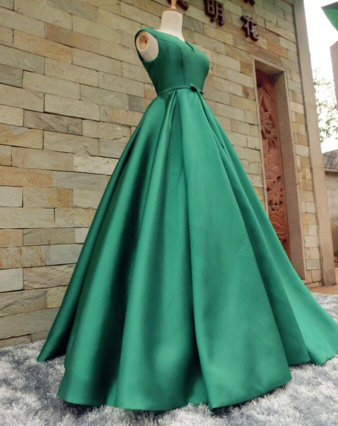 Gorgeous Satin Long Party Dress 2020, Junior Prom Dress.pl5333