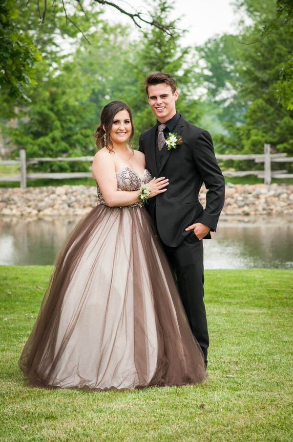 Prom Dresses Sexy Plus Size Chocolate Long Prom Dress Formal Evening Dress Party Gowns