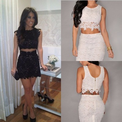 two piece tight homecoming dresses