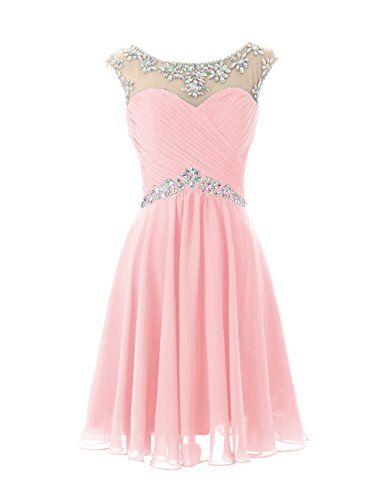 2016 Chiffon Short Homecoming Dress, Beaded Prom Dress,sexy Mint Green And Pink Homecoming Dress ,for Junior Birthday Dress