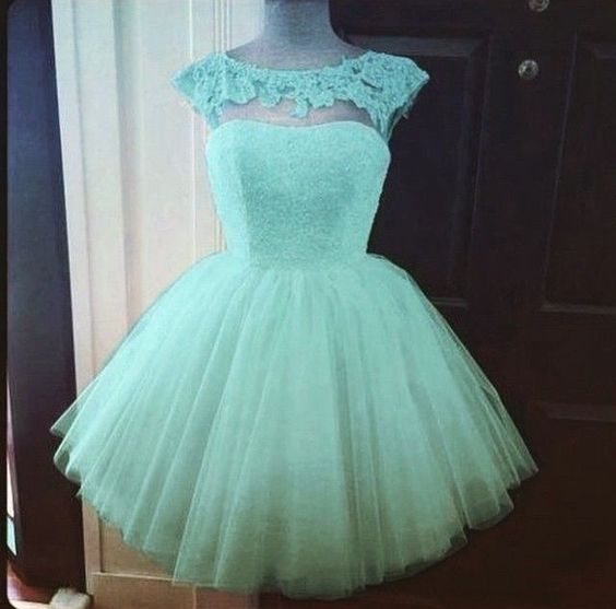 Style Charming Homecoming Dress,ball Gown Prom Dress,tulle Homecoming Dress, Lace Short Prom Dress
