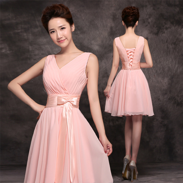 Charming Prom Dress,chiffon Prom Dress,v Neck Prom Dress,short Prom Dress