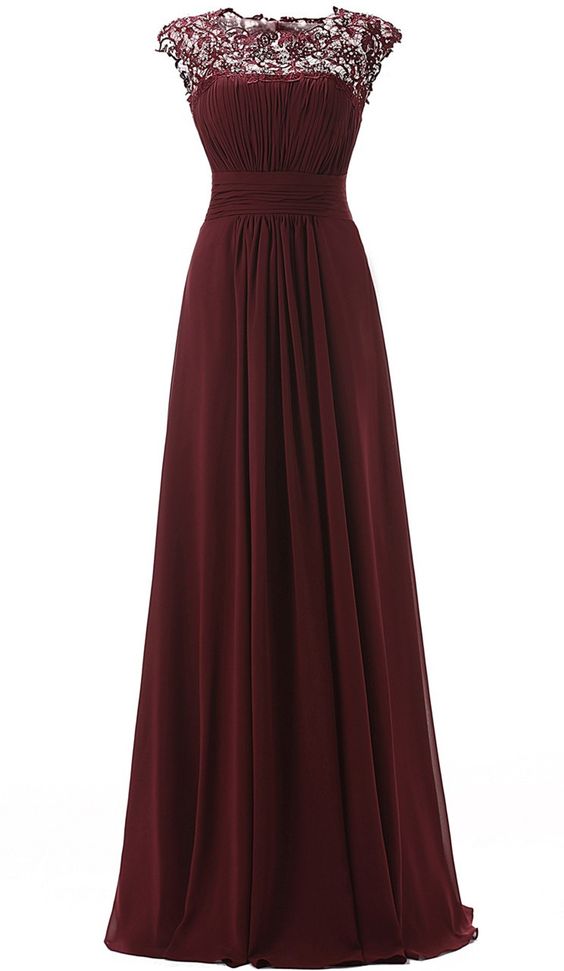 2016 Custom Made,burgundy Prom Dresses,sexy See Through Evening Dress,chiffon Sleeveless Prom Dress