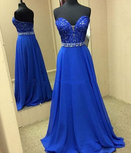 Lace Prom Gown, Fashion Prom Dresses,royal Blue Evening Gowns,lace Party Dresses,beaded Evening Gowns,long Formal Dress