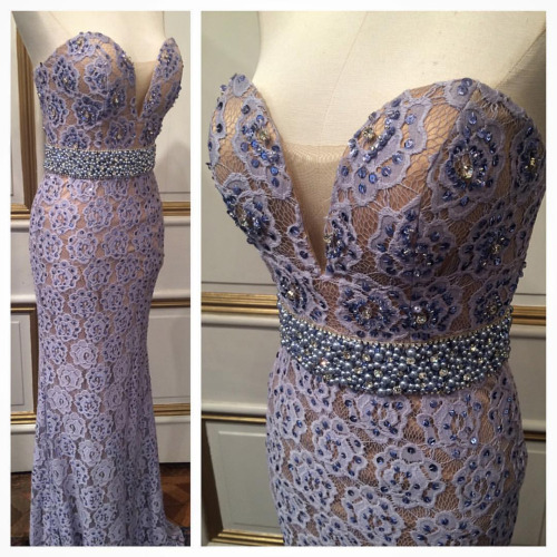 2017 Custom Made Lavender Mermaid Prom Dress,sweetheart Evening Dress,beaded Sexy Dress,sleeveless Party Dress,high Quality