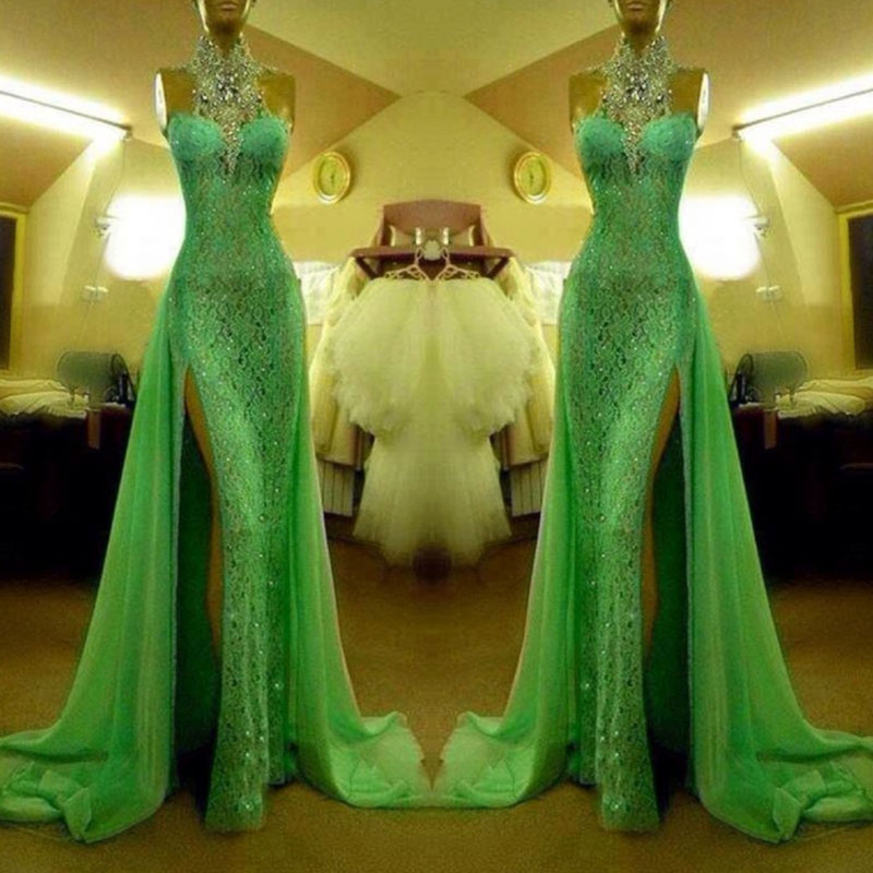 Sexy Neon Green Prom Dresses