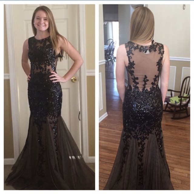 Prom Dress,prom Dresses,mermaid Prom Dresses,mermaid Formal Gowns, Black Prom Dresses,appliques Formal Gowns,prom Dresses Long,appliques Prom