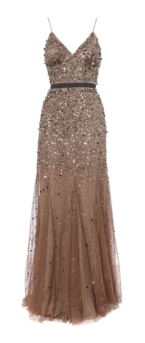 2017 Custom Made Gold Sequined Prom Dress,spaghetti Straps Evening Dress,chiffon Party Dress,sleeveless Prom Dress,high Quality