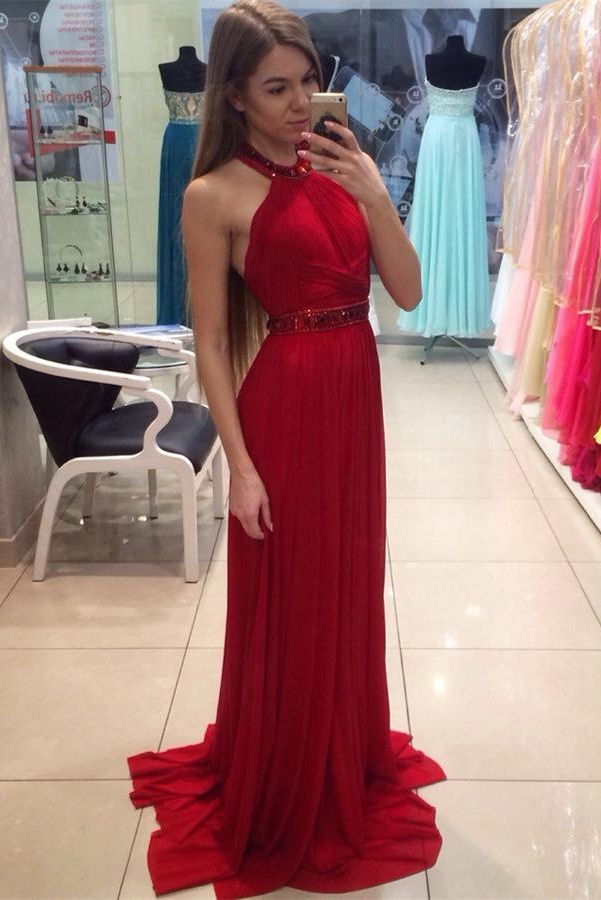 pretty red dresses