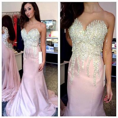 Charming Prom Dress,mermaid Prom Dress, Beading Prom Dress,sweetheart Evening Dress