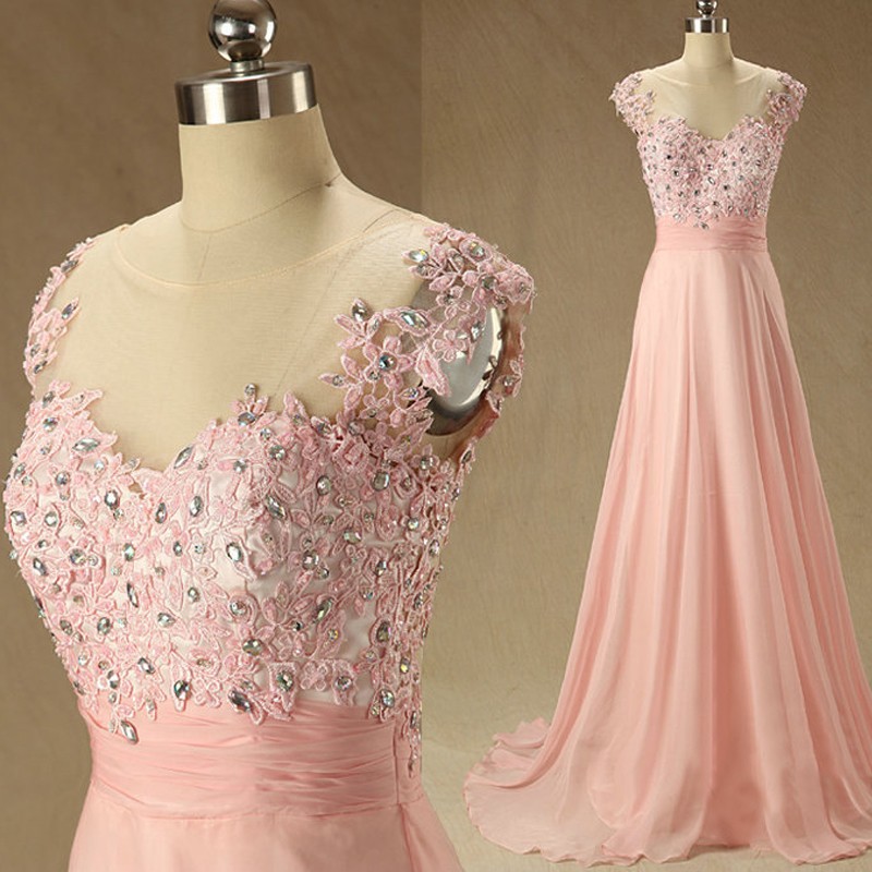 O-neck A-line Prom Dresses,long Prom Dresses, Prom Dresses, Evening Dress Prom Gowns, Formal Women Dress,prom Dress
