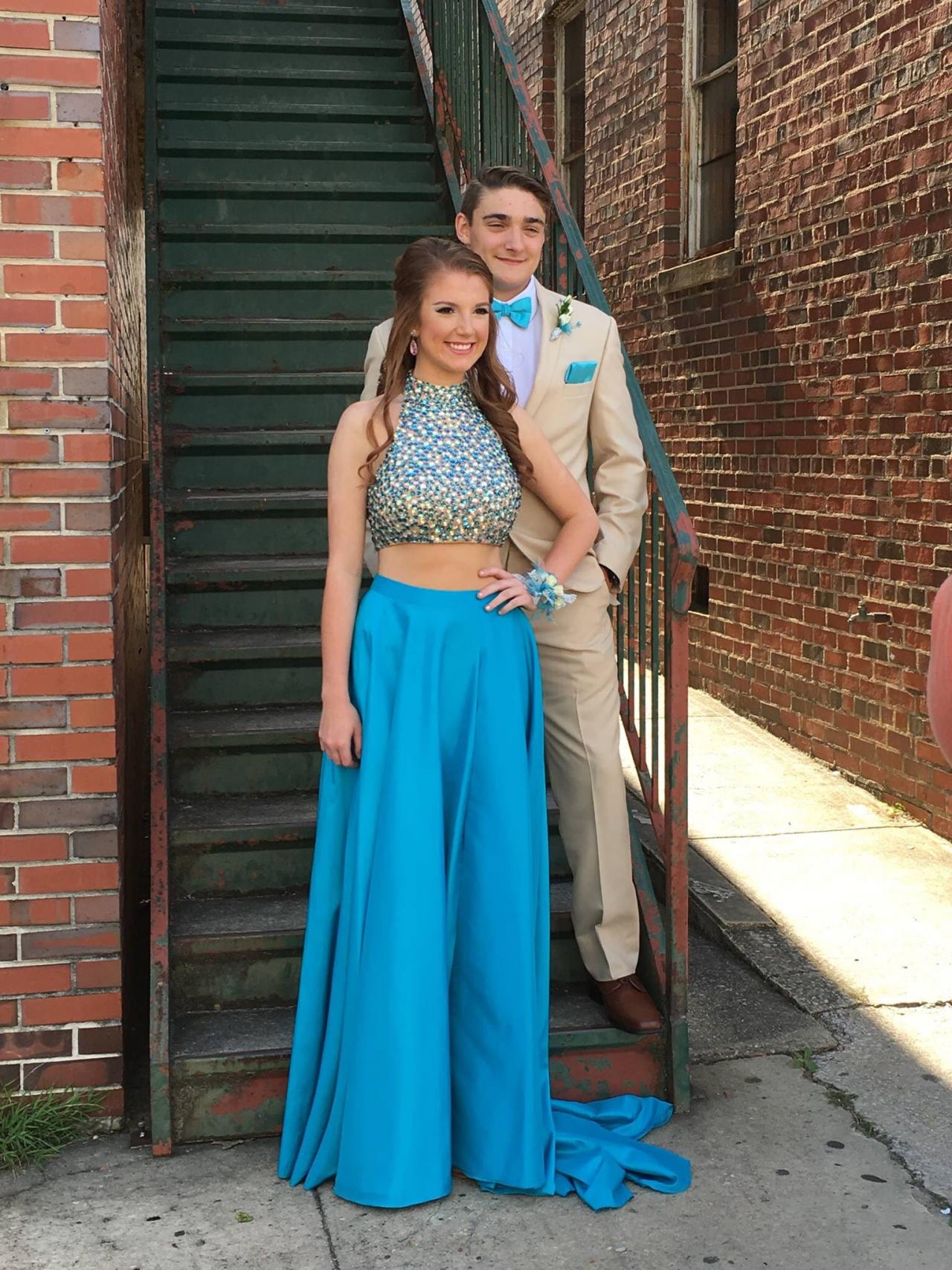 Two Piece Evening Gown New Arrive Prom Dresses