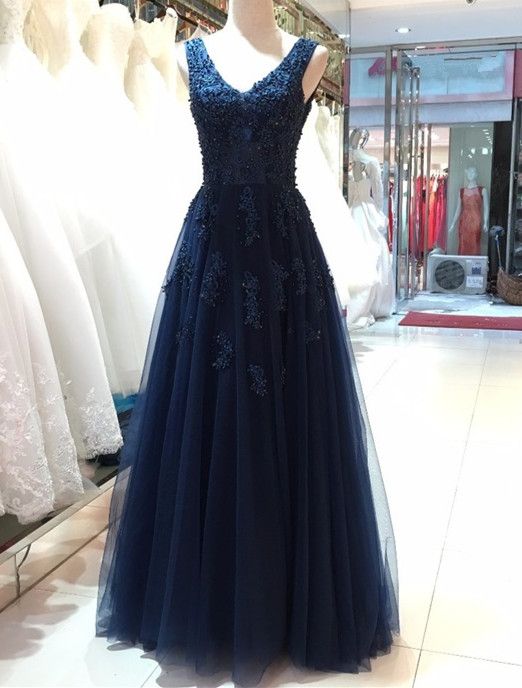 Charming Prom Dress,sleevelss A Line Prom Dress,tulle Prom Dresses,long Evening Dress