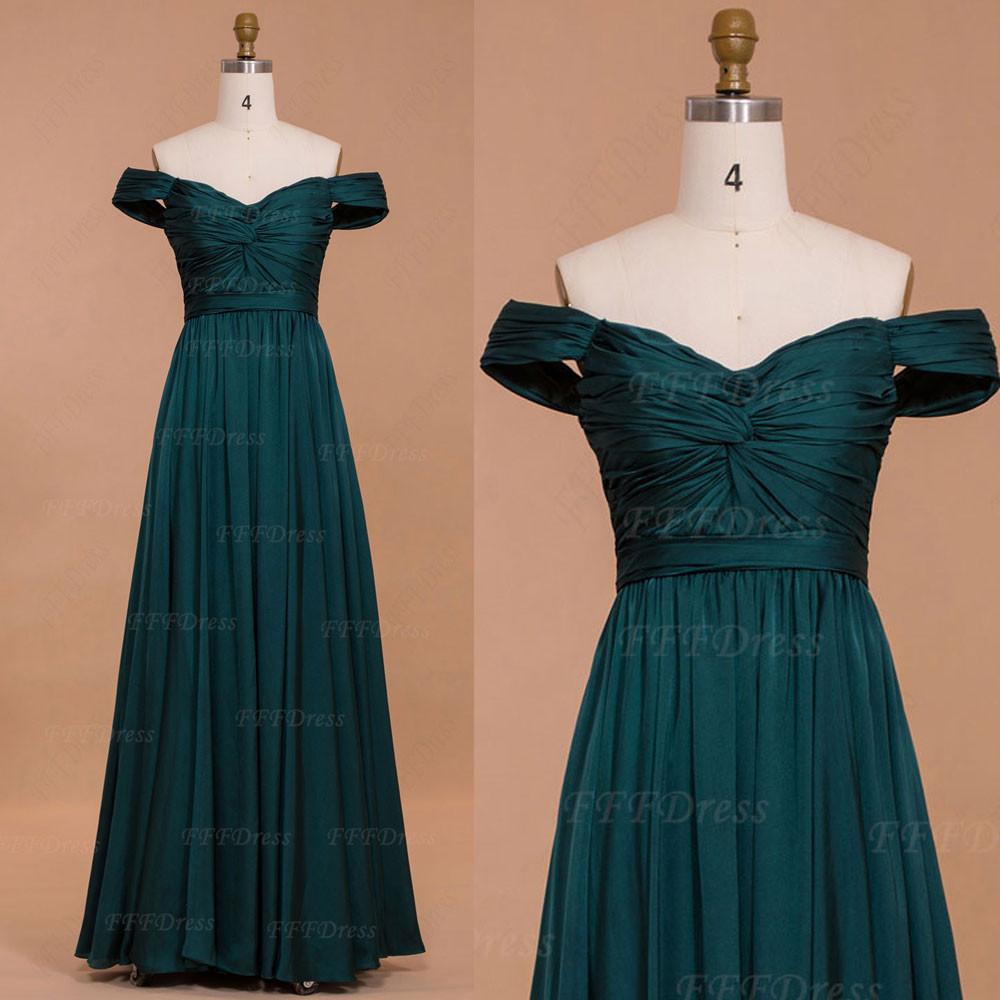 Beautiful Dark Green Short Sleeves Floor Length Party Dress , Prom Dress