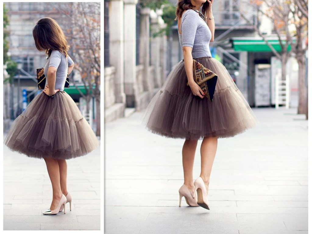 Fashion Skirt,Tulle Skirt,Charming Women Skirt,spring Autumn Skirt