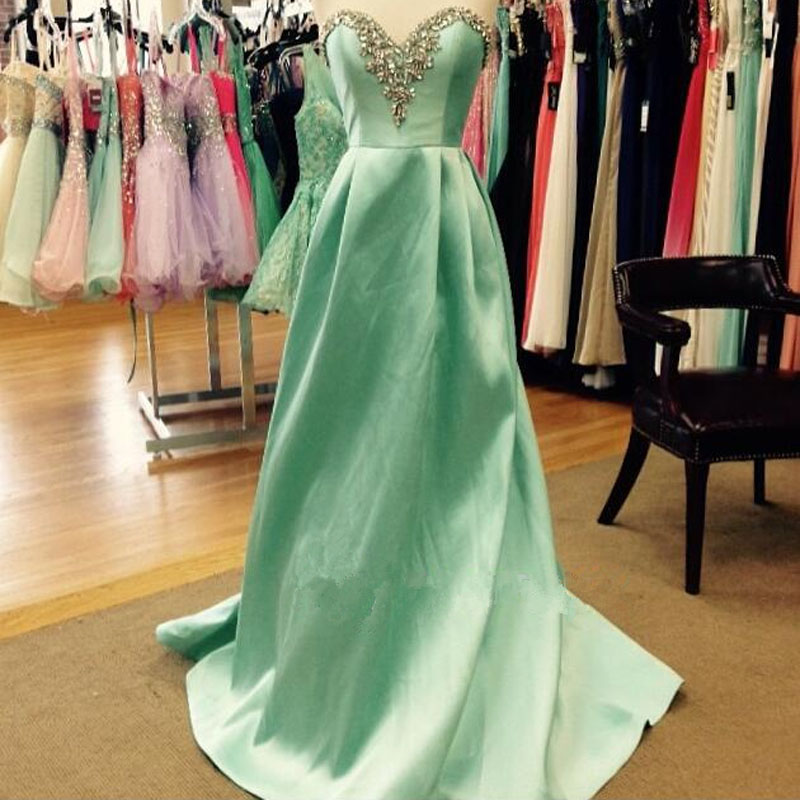 Charming Prom Dress,sweetheart Prom Dress,satin Prom Dress,a-line Evening Dress