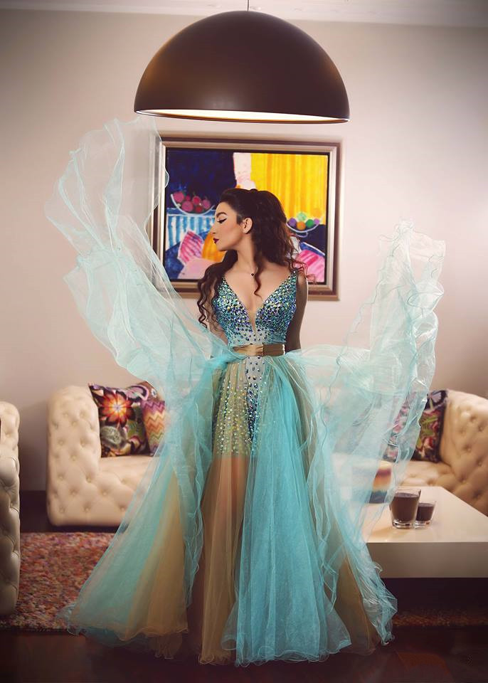 Turquoise Prom Dresses,crystal Beaded Prom Dresses,prom Dresses Removable Skirts,prom Dress 2017