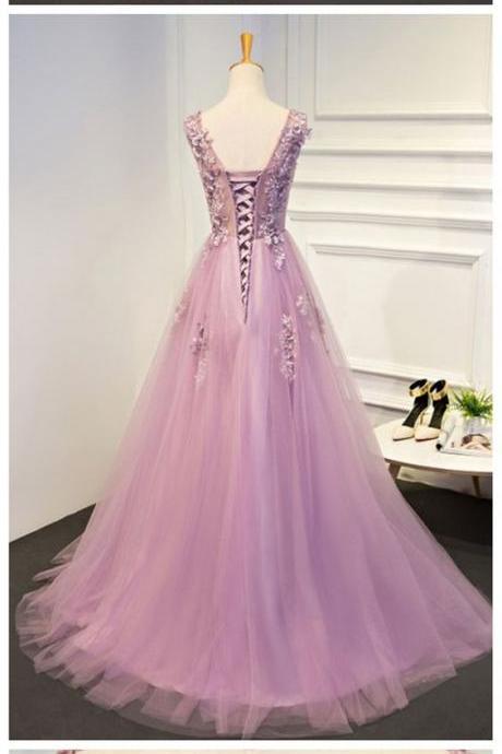 Lilac Prom Dress,Sweetheart Prom Dress,A-line Dress ,Cheap Prom Dress,Party Prom Dresses ,Evening Dresses,Long Organza Prom Dress
