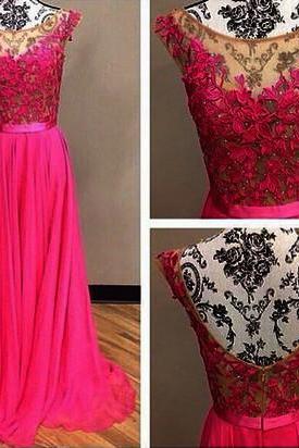 Lace Prom Dresses, Pink Prom Dress,dresses For Prom,beauty Prom Dress,long Prom Dress