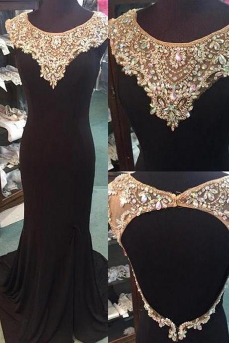 Black Prom Dresses,open Back Prom Dress,charming Prom Dress,formal Prom Dress,prom Gown
