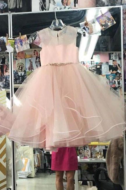 Simple Pink Short Prom Dress, Cute Pink Homecoming Dress