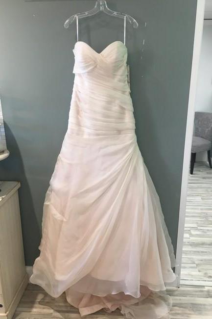 Silk (color) / Zipper (back Options) Organzaformal Wedding Dress,pl0274